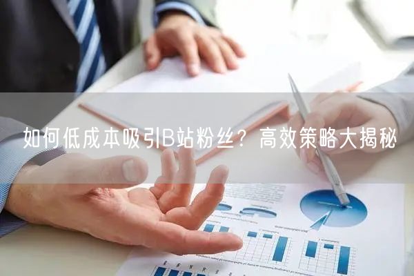 如何低成本吸引B站粉丝？高效策略大揭秘