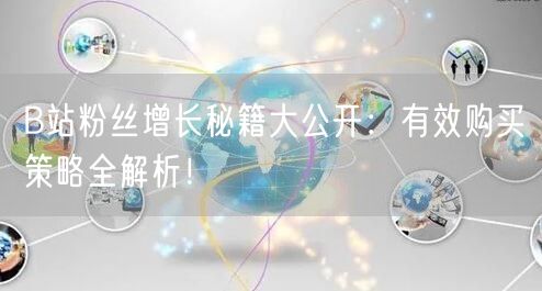 B站粉丝增长秘籍大公开：有效购买策略全解析！