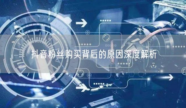 抖音粉丝购买背后的原因深度解析