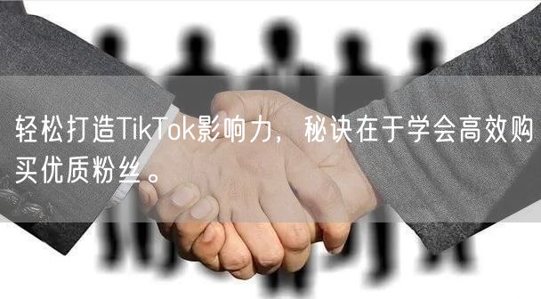 轻松打造TikTok影响力，秘诀在于学会高效购买优质粉丝。