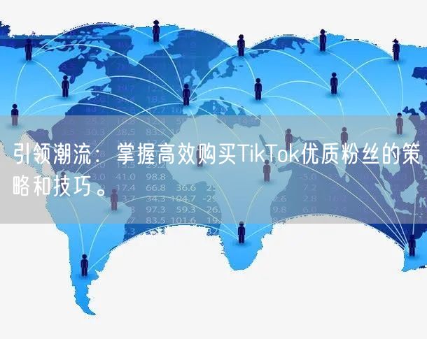 引领潮流：掌握高效购买TikTok优质粉丝的策略和技巧。