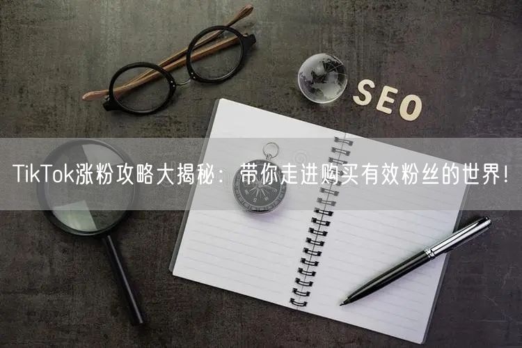 TikTok涨粉攻略大揭秘：带你走进购买有效粉丝的世界！