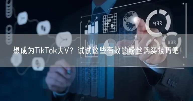 想成为TikTok大V？试试这些有效的粉丝购买技巧吧！