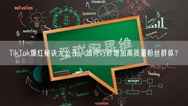 TikTok爆红秘诀大公开：如何巧妙增加高质量粉丝群体？