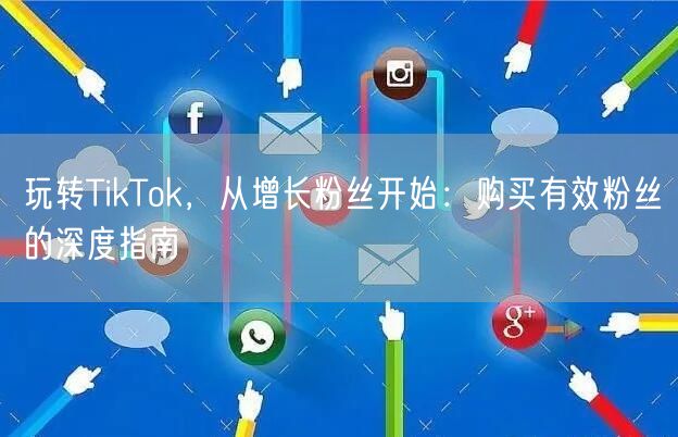 玩转TikTok，从增长粉丝开始：购买有效粉丝的深度指南