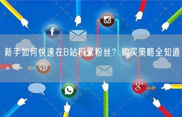 新手如何快速在B站积累粉丝？购买策略全知道。