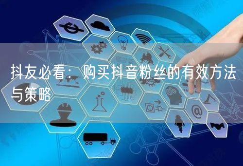 抖友必看：购买抖音粉丝的有效方法与策略
