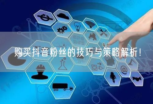 购买抖音粉丝的技巧与策略解析！