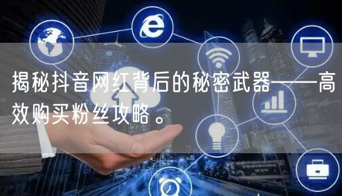 揭秘抖音网红背后的秘密武器——高效购买粉丝攻略。
