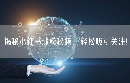 揭秘小红书涨粉秘籍，轻松吸引关注!
