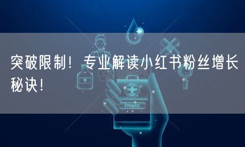 突破限制！专业解读小红书粉丝增长秘诀！