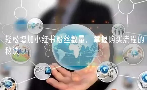 轻松增加小红书粉丝数量，掌握购买流程的秘诀