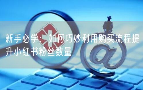 新手必学：如何巧妙利用购买流程提升小红书粉丝数量